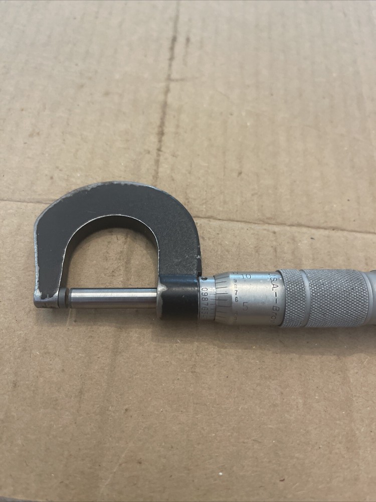 brown and sharpe micrometer 0-1”