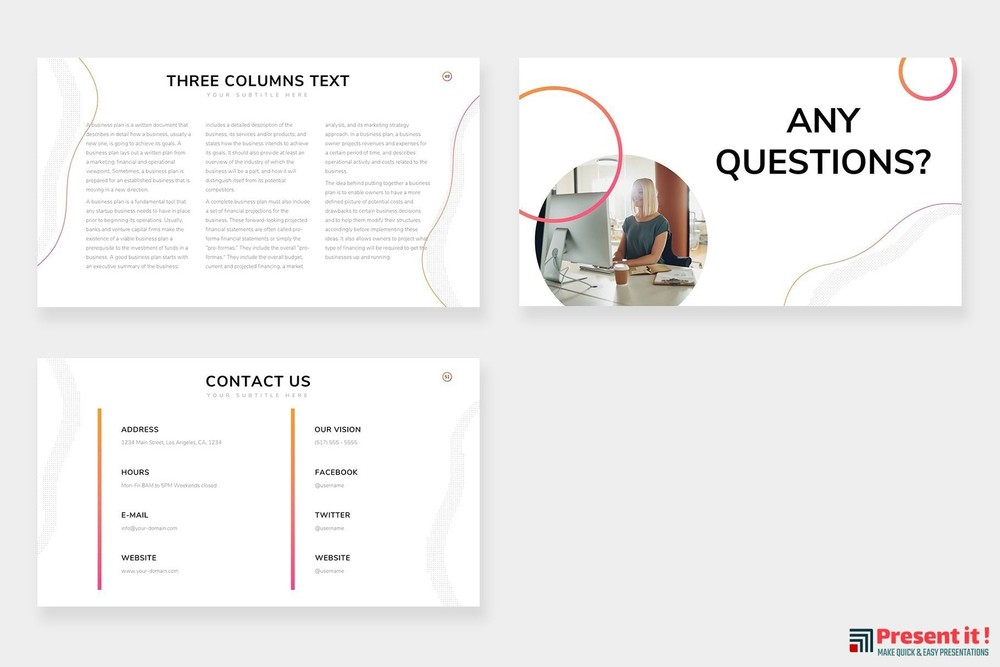 Company Profile Infographics Slides Templates