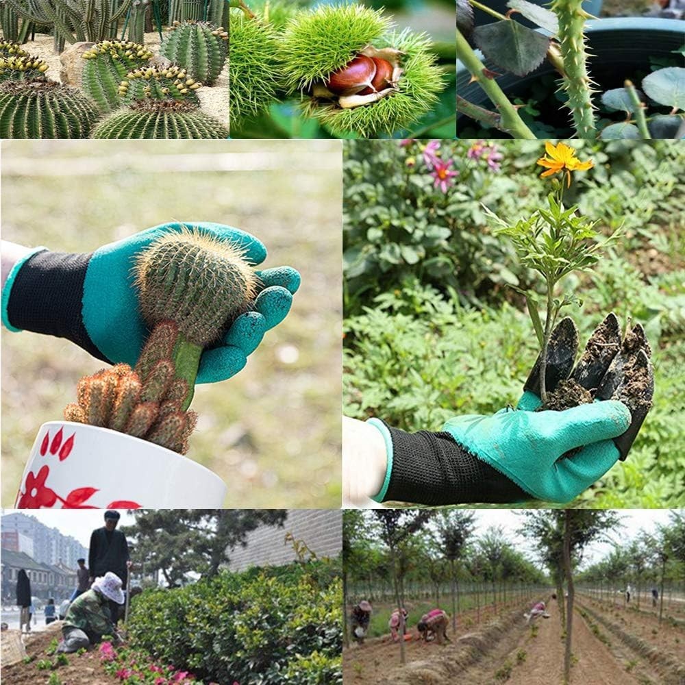 Comfortable Universal Size Claw Gloves for Gardening – Clean & Efficient Digging