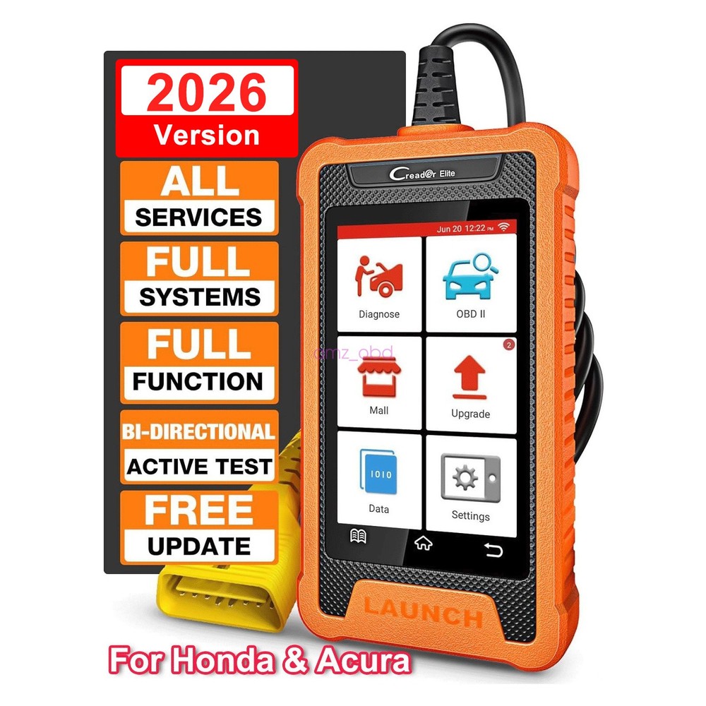 2026 LAUNCH Creader Elite for Honda Car OBD2 Diagnostic Tool Scanner Key Coding