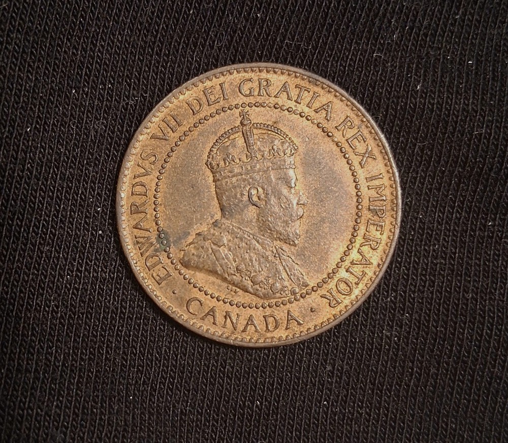 CANADA-1902 LARGE CENT-NICE RED & BROWN UNC