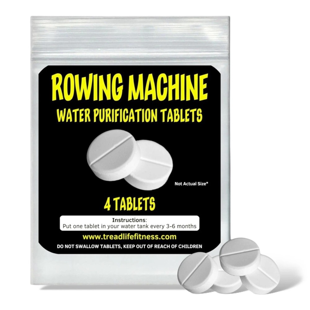 Rowing Machine WaterRower Purification Tablets |  Tank Cleaner | 4-Pack