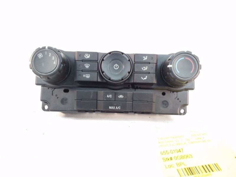 Temperature Control Front Manual Temperature Control Fits 08 ESCAPE 269485