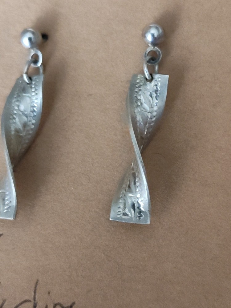 Sterling Silver Native American Earrings D14