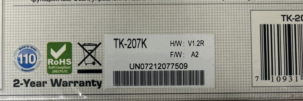 TRENDnet 2-Port USB KVM Switch Kit TK-207K