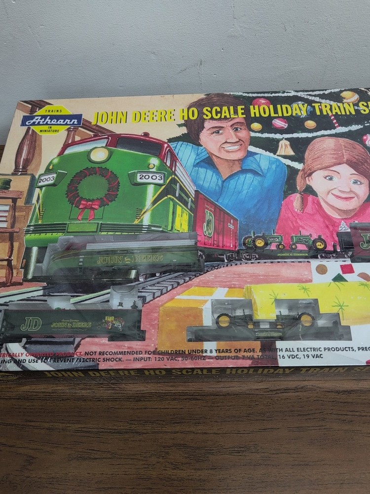 1/87 John Deere HO Scale Train Holiday Train Set Athearn 2003