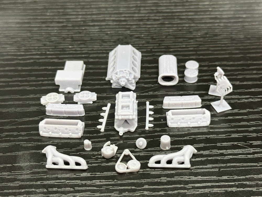1/25 Ford Windsor Tunnel Ram Engine 12k 3D Printed