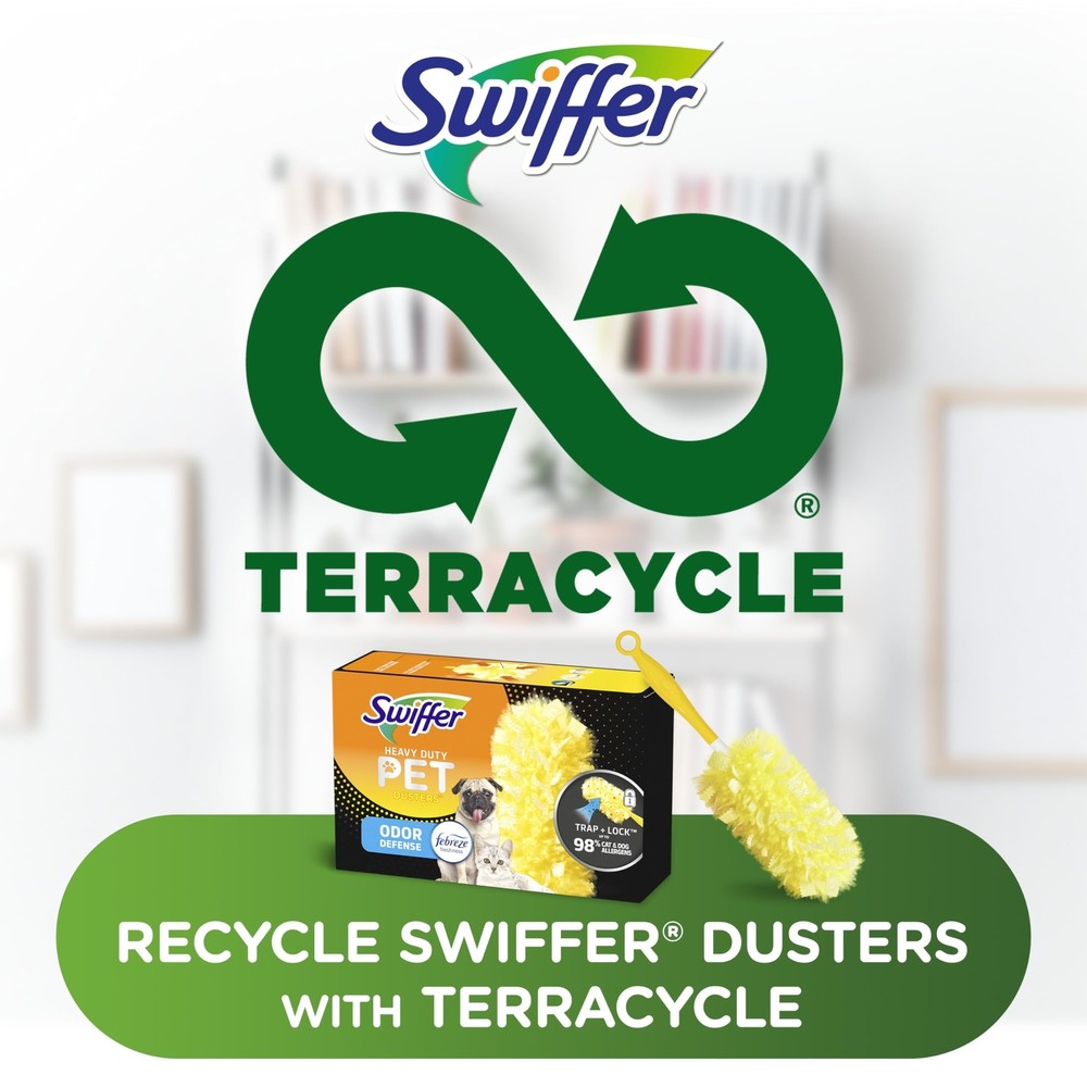 Swiffer Dusters Heavy Duty Pet Multi-Surface Duster Refills for Cleaning, Wit...