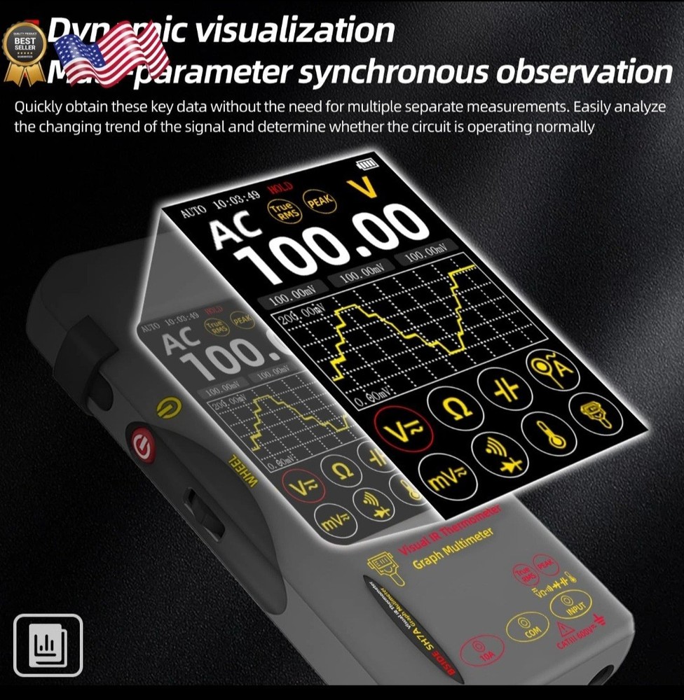 BSIDE Thermal Imaging Camera Multimeter 320×320 Resolution with 20000 Words