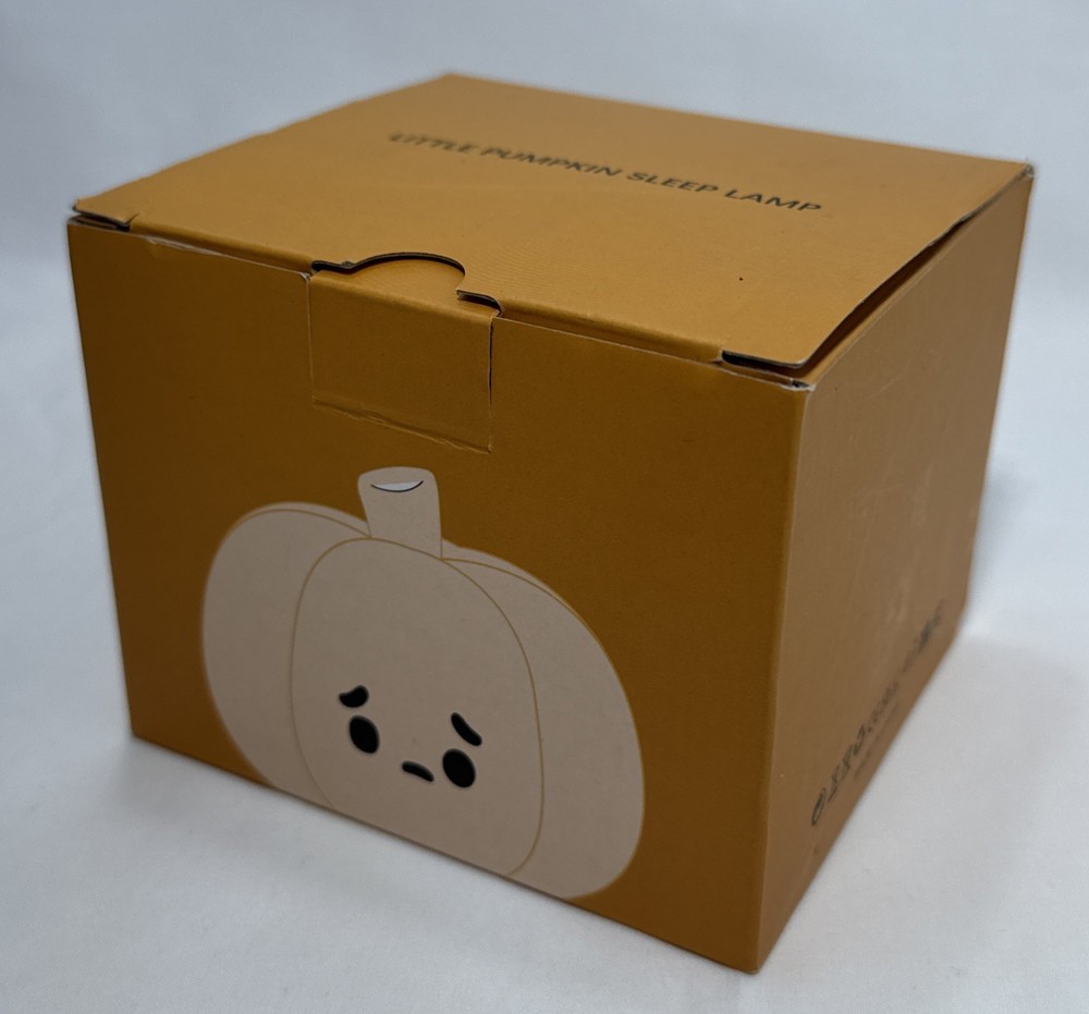 3” Cute Pumpkin Night Light Rechargeable LED Pumpkin Bedside Lamp W/ USB Cable