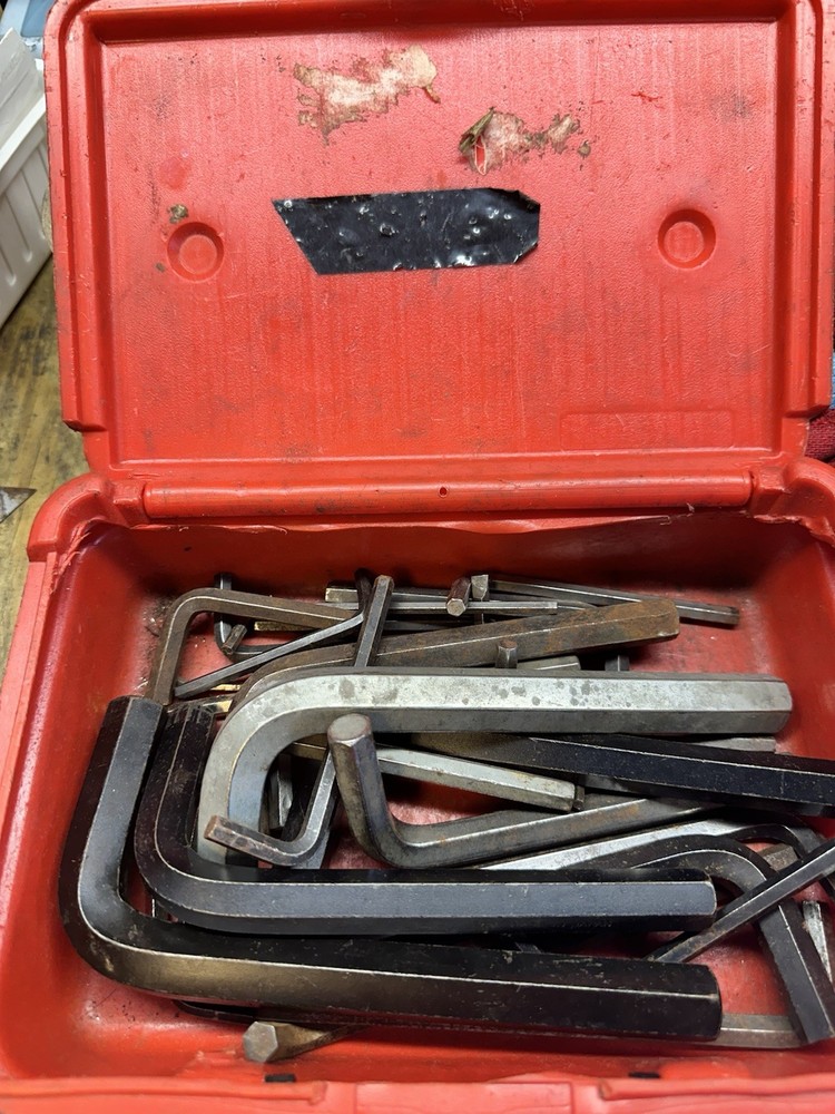 Lot Of Assorted Allen Wrenches With Case