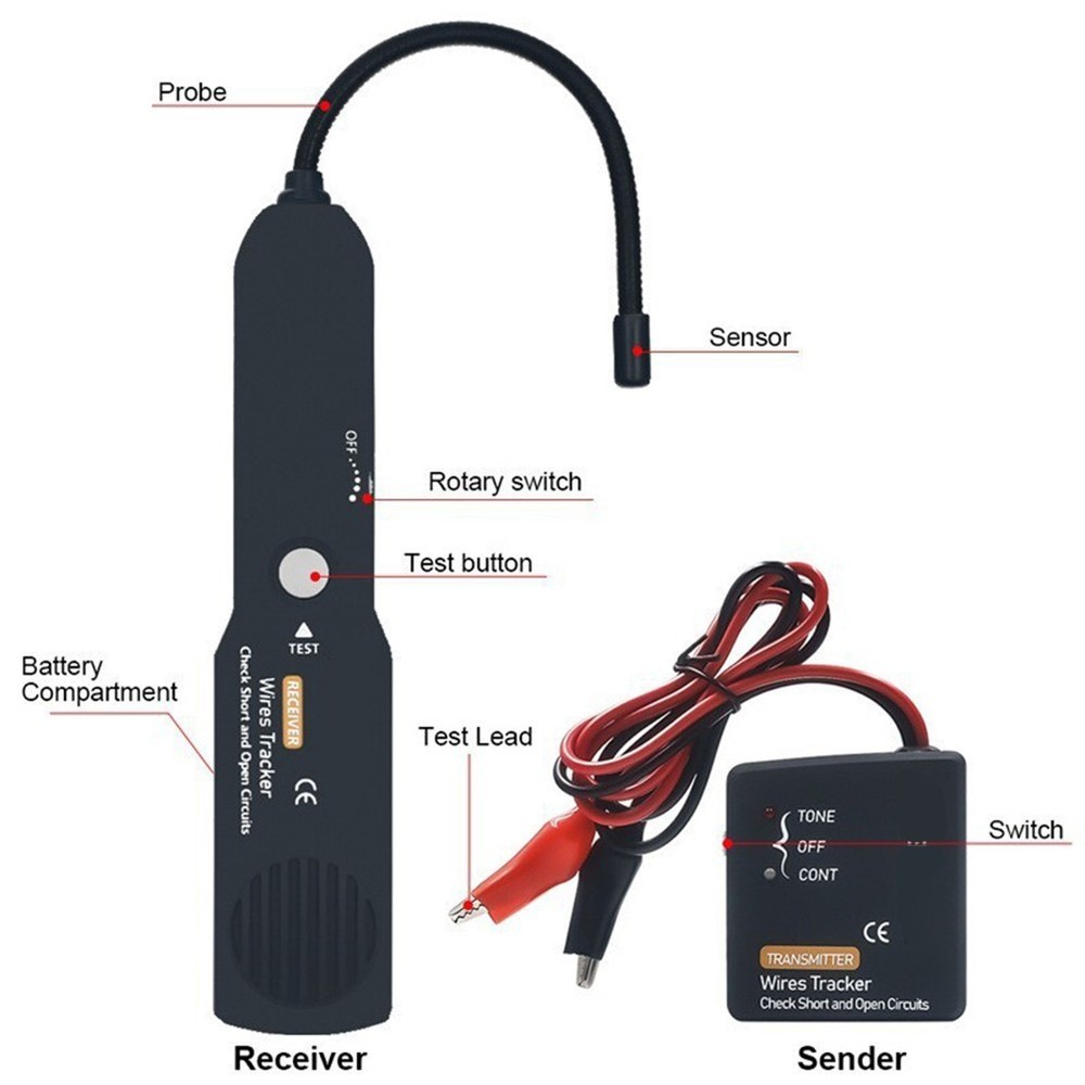Car Circuit Diagnostic Scanner Digital Tool for Short Circuit Open Wire Testing