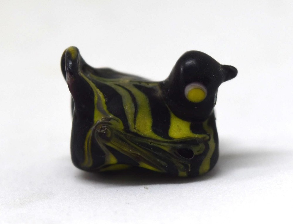 Authentic Ancient Phoenician Bird Glass Bead