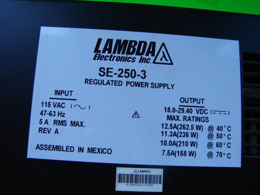 LAMBDA Power Supply SE-250-3 Used #10213