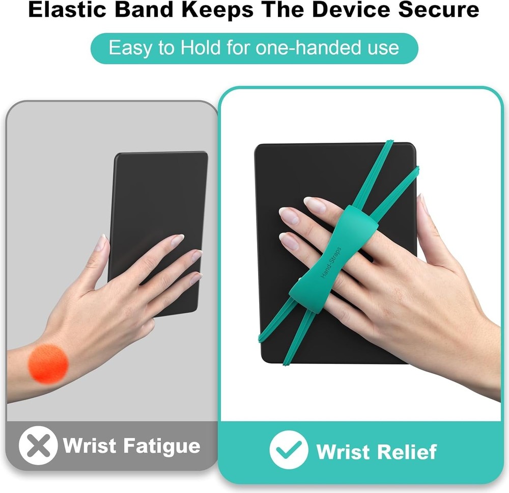 2 Pack Comfortable Hand Strap for Kindle and Tablets, Accessories Jade