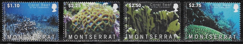 Montserrat Scott #'s 1218 - 1221 MNH