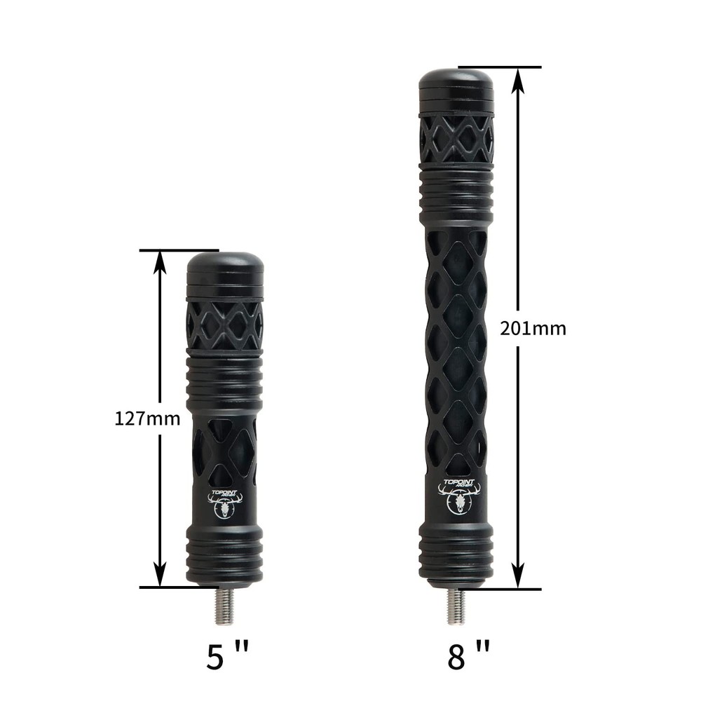 Archery Bow Stabilizer Balance Bar Rod 5” / 8” Compound Bow Bow Stabilizer Vi...