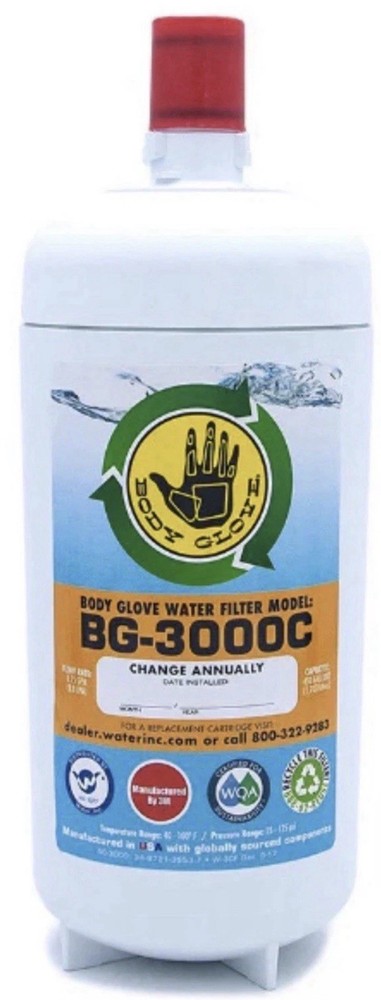 Body Glove BG-3000C Replacement Water Filter 100% OEM New In Box