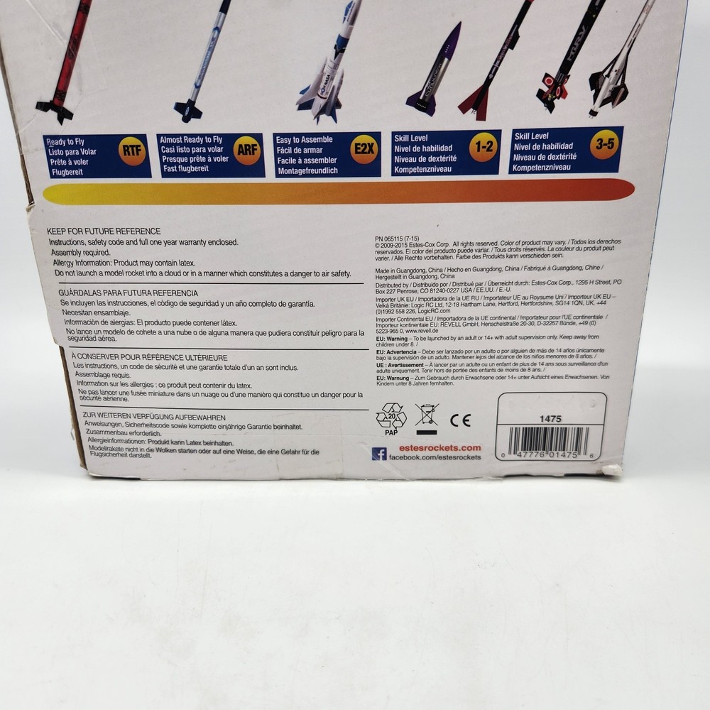 Estes Solar Scouts Model Rocket Launch Set -2 Rockets With Controller&Launch Pad