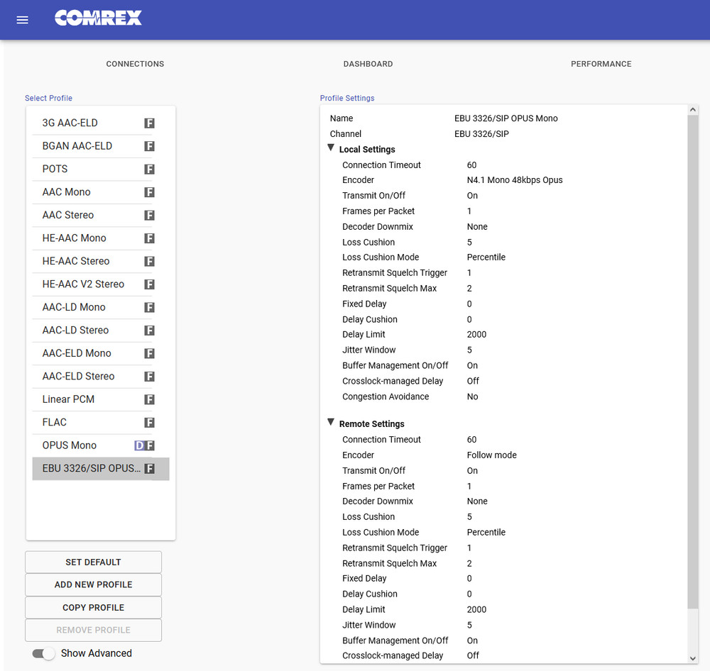 Comrex ACCESS Codec AES Audio Over IP Endpoint AAC Internet AoIP w/ TS License