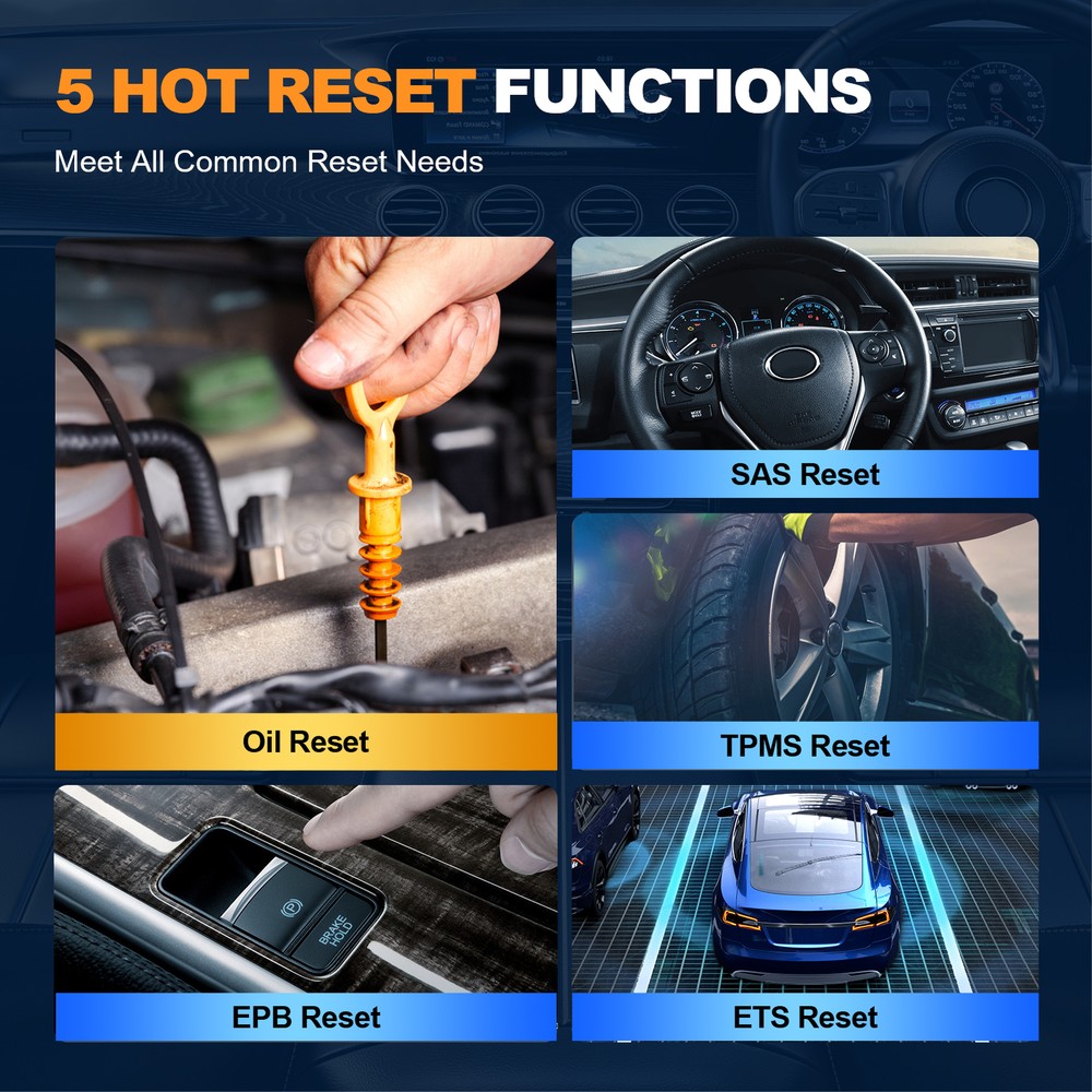 MUCAR Engine Car Diagnostic Tool OBD2 Scanner Multiple Maintenance Reset Service