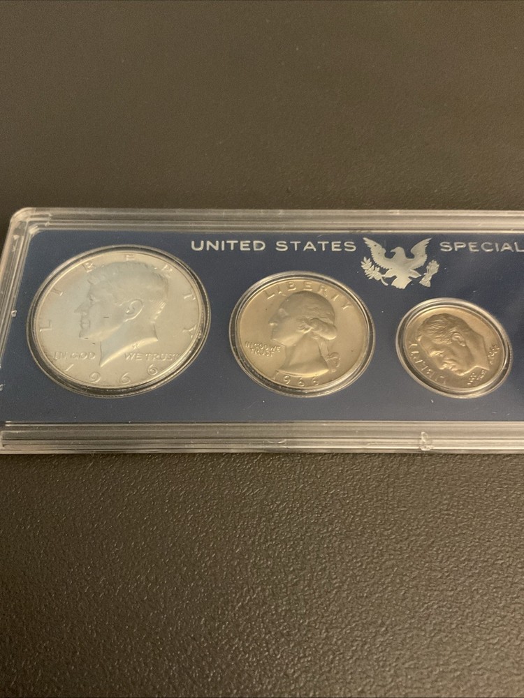 1966 Sms MINT SET*original Box* Silver Kennedy Set 5 Coins 40% Silver