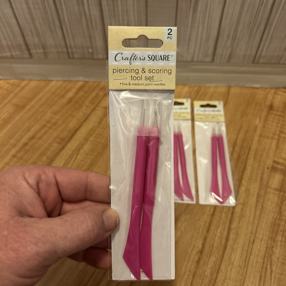 New 4 x 2 pieces Crafter's Square Piercing & Scoring tool set