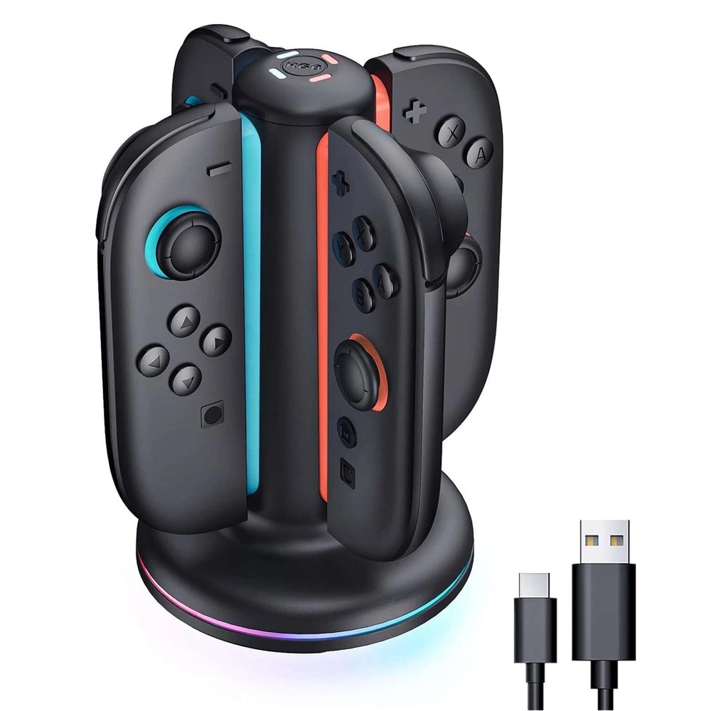 Fast Charger Charging Dock for Nintendo Switch 2 JoyCon 2 Up to 4 Controllers