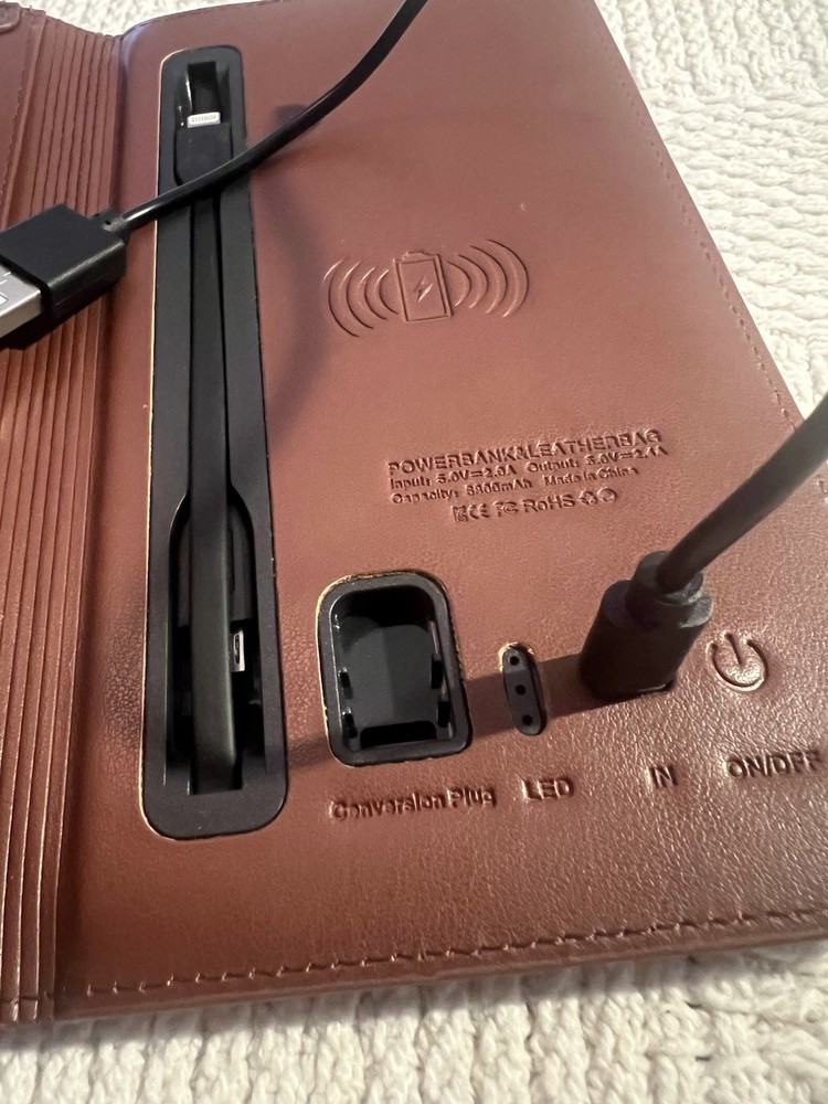 Madhav Cooper limited Muiti- functional Wire & Wireless Charging Wallet