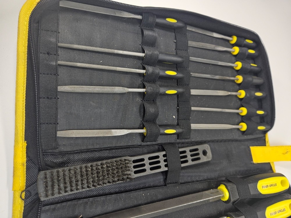 20-piece assorted file set with comfortable handles