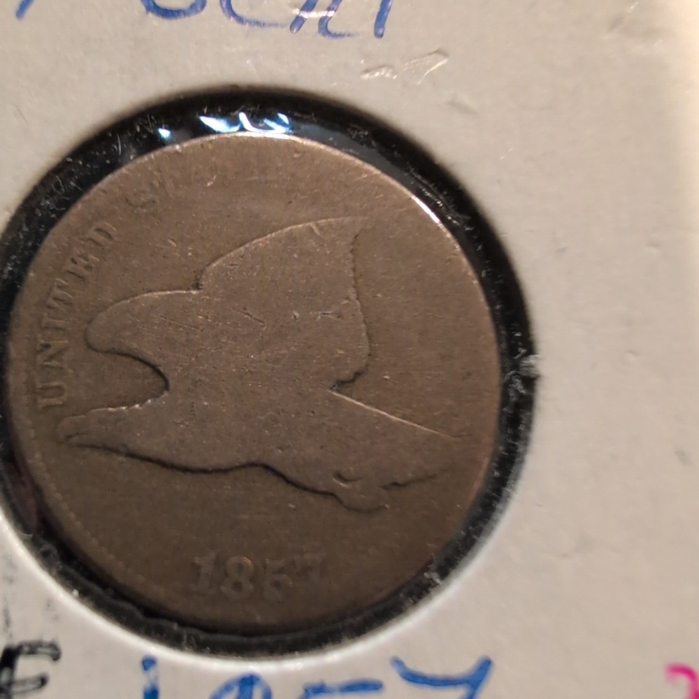 1857 1C Flying Eagle Cent
