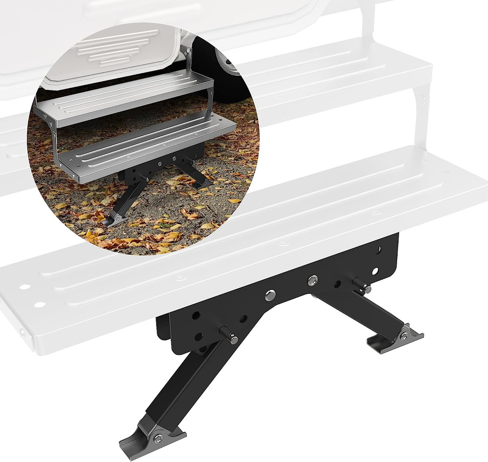 Travel Solid Stance RV Step Stabilizer Kit for 5th Wheels, Trailers & Motorhomes