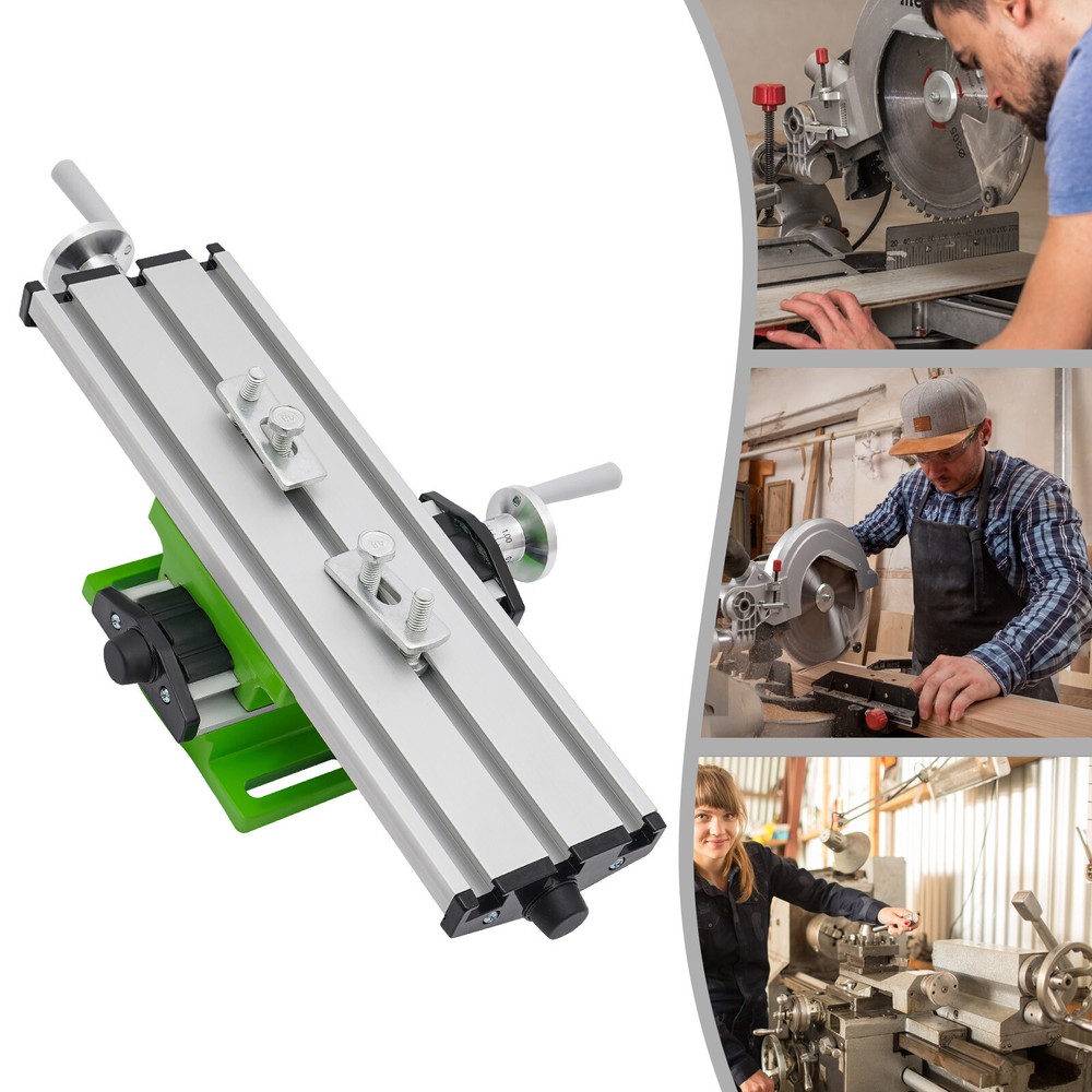 Multifunctional Milling Machine Work Table 2 Axis Cross Slide Bench Drill Vise