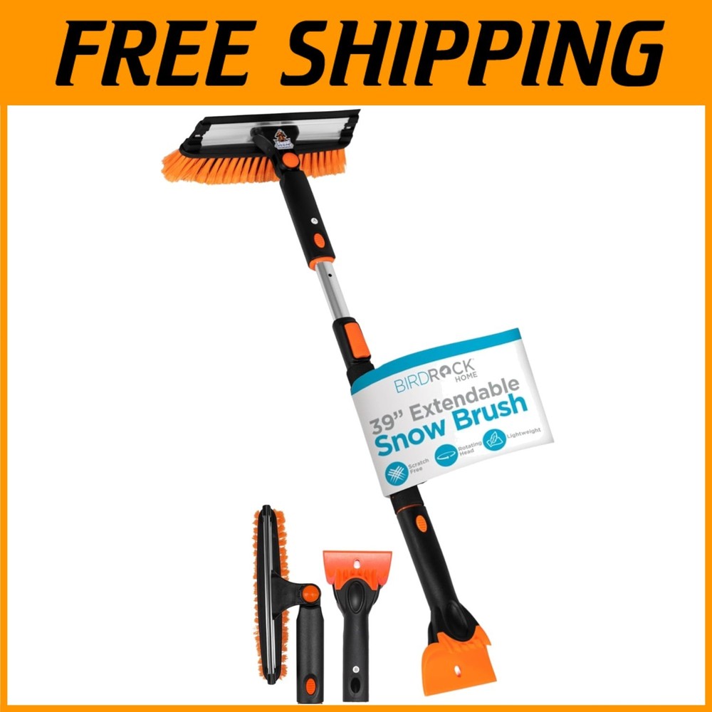 Winter Car Care Kit: Extendable Snow Brush & Ice Scraper