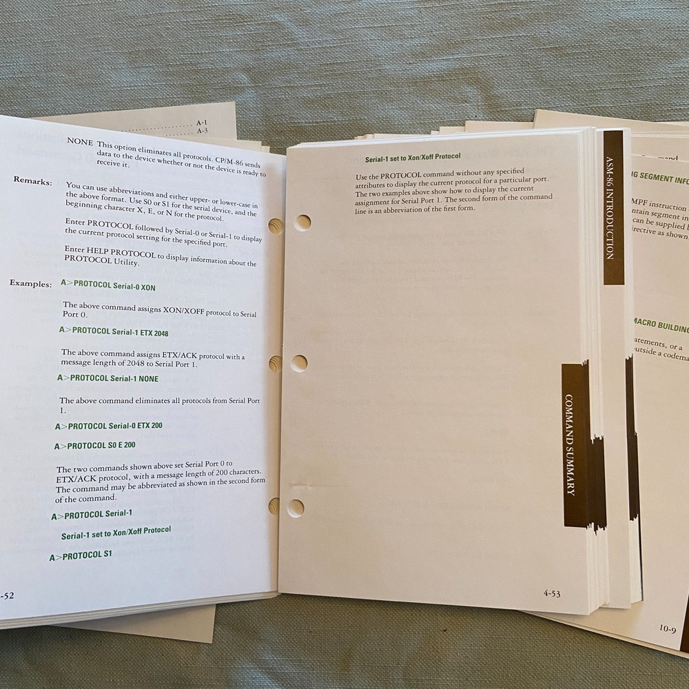 IBM Personal Computer CP/M-86 Operating System Language Series 1st Ed. 1982 Book