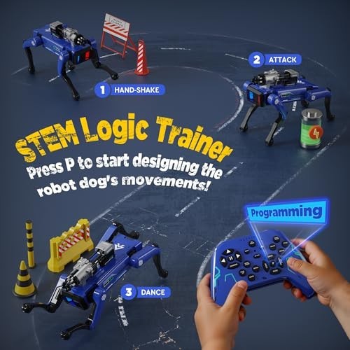 Interactive Smart Robot Dog Toy - Voice & Remote Control, 30+ Actions, Programma