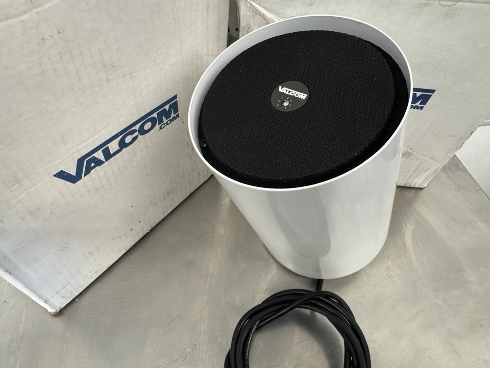 Valcom V-1015B-W White Pendant Speaker