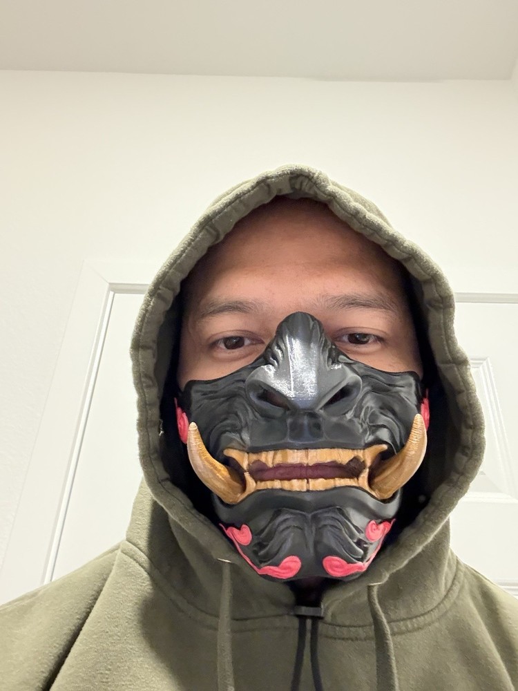 3D Printed Oni Mask Samurai Mask