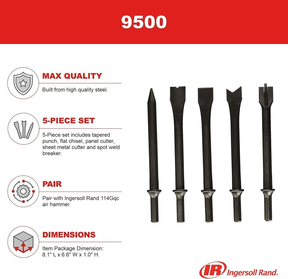 Steel Chisel Set for Panel Cutting, Spot Welding