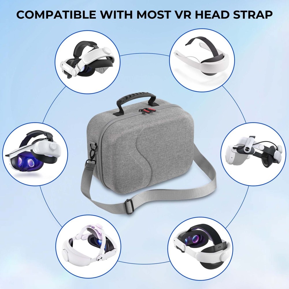 For Oculus Quest 3 VR Headset Controllers Storage Shoulder Bag Carry Case Travel