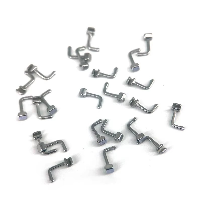 10pcs/pack Dental Orthodontic 90degrees Crimpable Hooks Right/Left Bending Hook