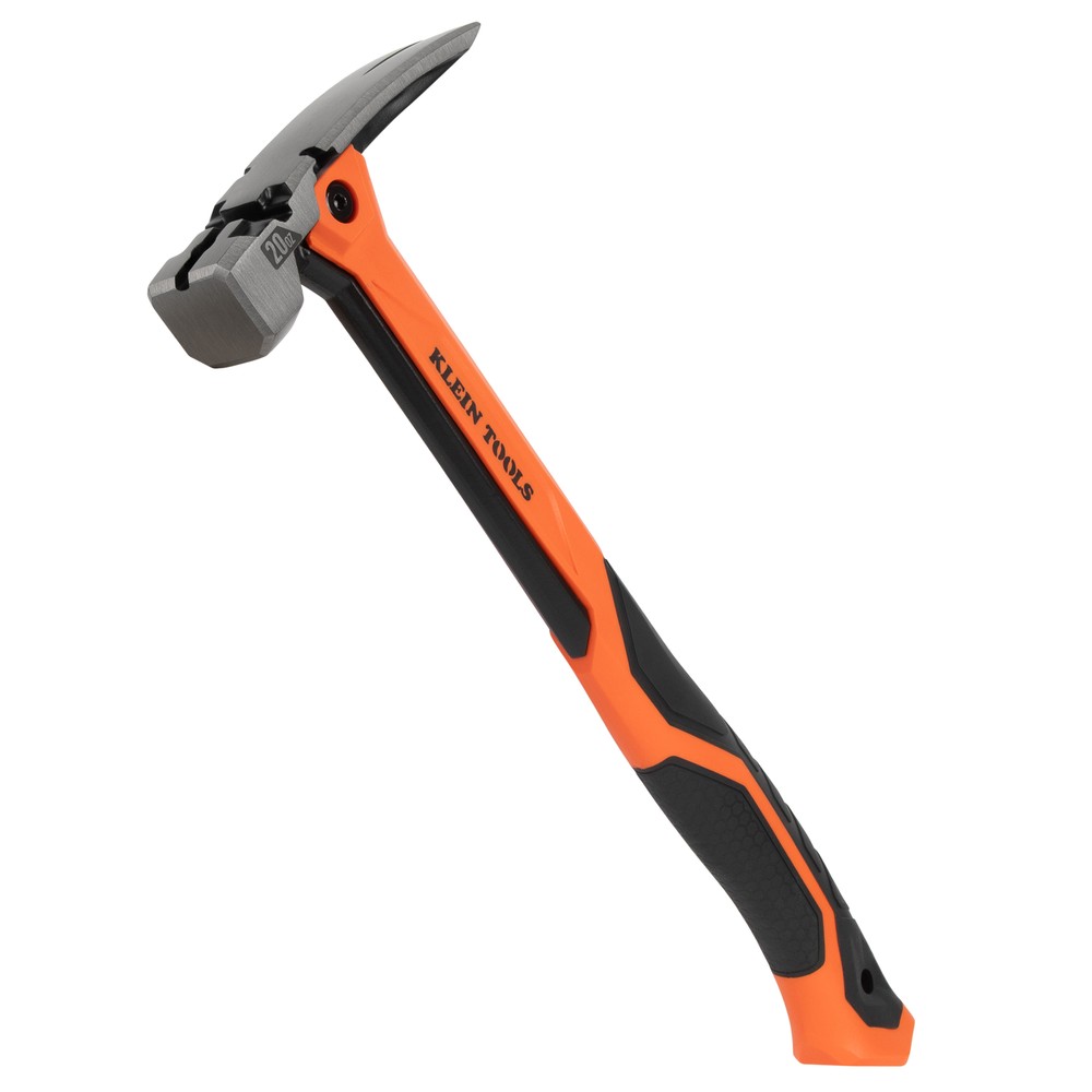 Klein Tools H81020 Smooth Face Vibration-Reducing Hammer, 20-Ounce