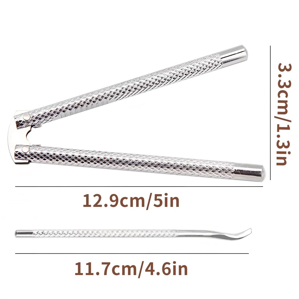 Nut Cracker Tool,Stainless Steel Crackers for All Nuts Medium, Silver