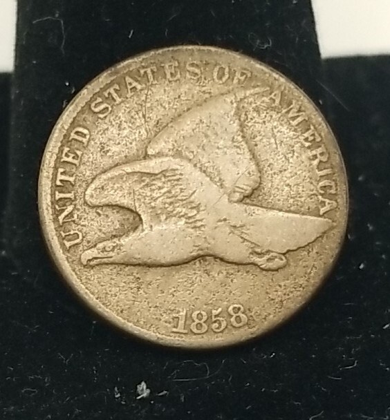 1858 Flying Eagle Penny Cent #0410