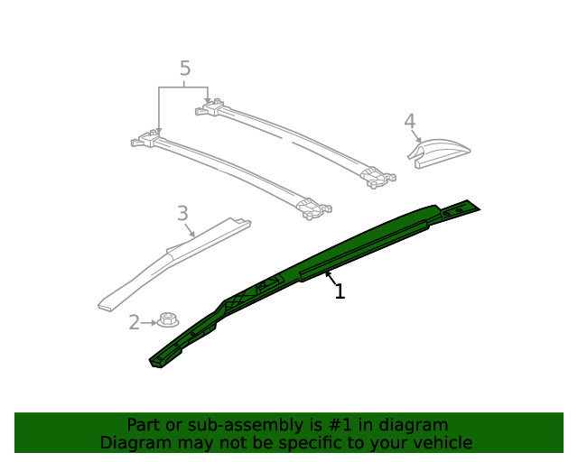 Genuine GM Side Rail 19179475