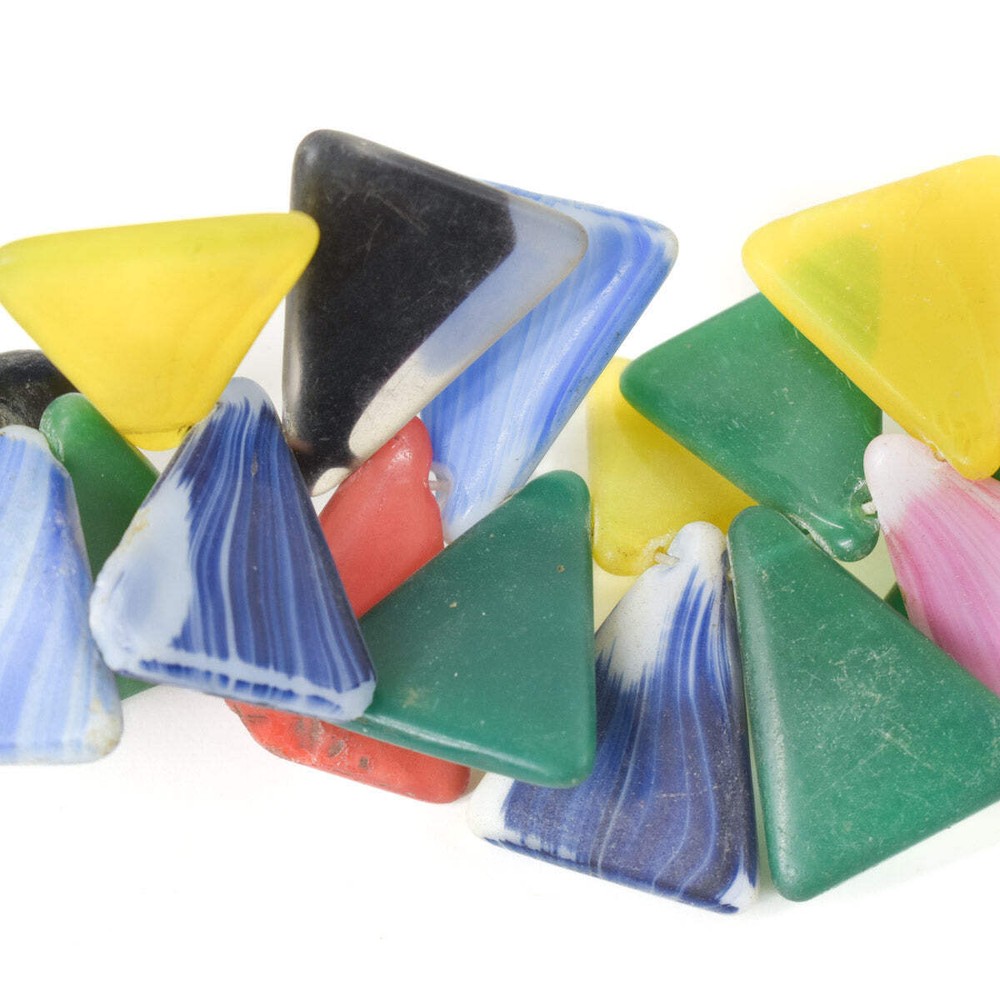 Triangular and Teardrop Wedding Trade Beads Sidley Collection