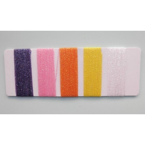 Pearl Braid Multi Card, fly tying material, braid, multi colour, fly tying