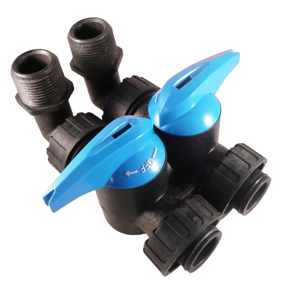 U.S. Water Matrixx Flexx Traxx Drop Bypass Valve w/ Elbows Water Softener Parts
