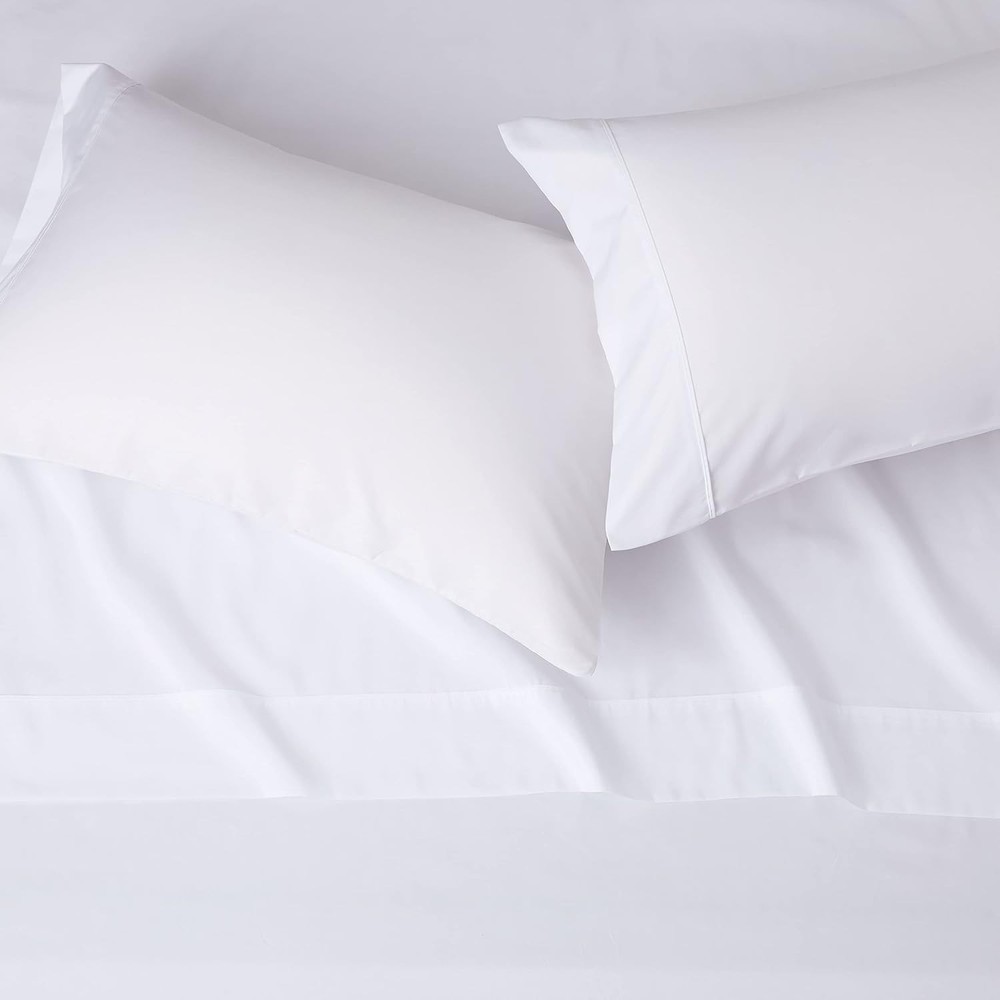 Amazon Basics Full 4-Piece Microfiber Sheet Set 14" Deep Pockets Bright White