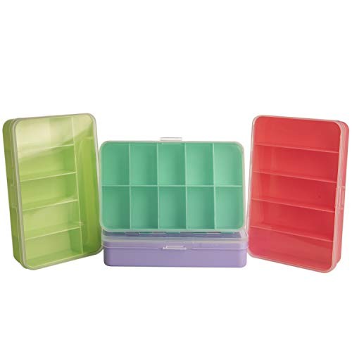 Personality Case Color-Coded Organizers, 4 Stackable boxes, 22 compartments